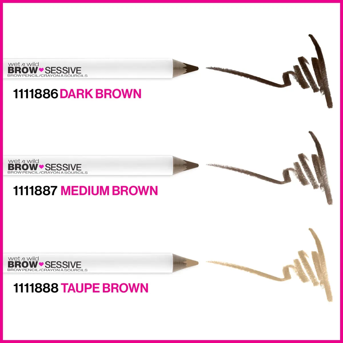 wet n wild Brow-Sessive Brow Pencil Dark Brown (Pack of 2) | Ultra-Precise Dual Ended Spoolie Brush - view 5