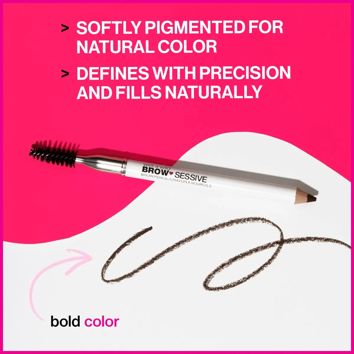 wet n wild Brow-Sessive Brow Pencil Dark Brown (Pack of 2) | Ultra-Precise Dual Ended Spoolie Brush - view 2
