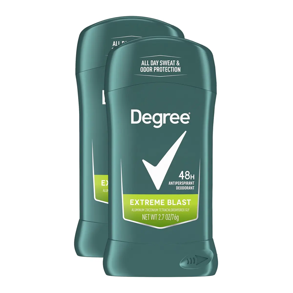 Degree Men Original Protection Antiperspirant Deodorant Extreme Blast 48-Hour Sweat and Odor Protection Stick 2.7 oz (Pack of 4) | 48-Hour Sweat & Odor Protection - main product image