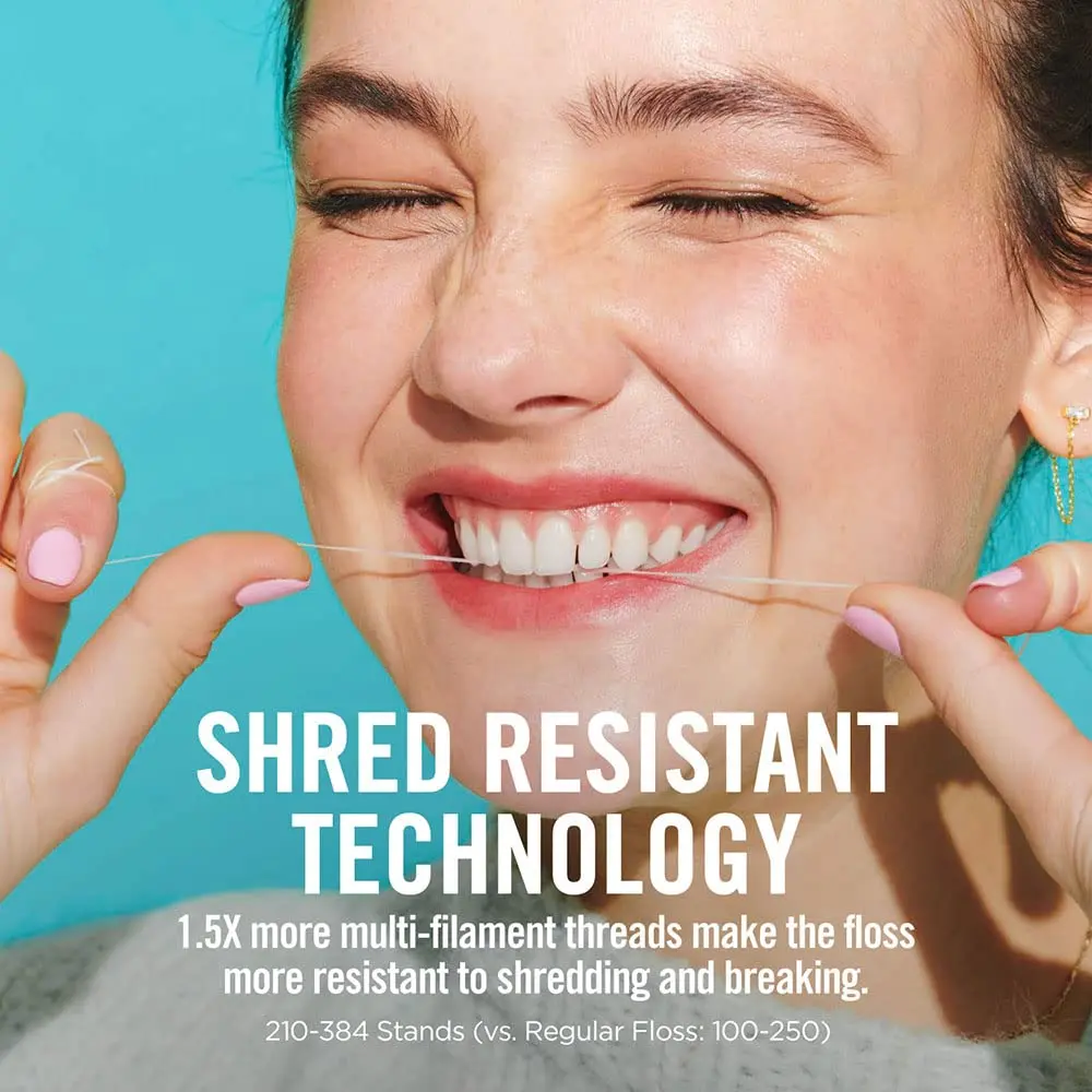REACH Waxed Dental Floss, Unflavored, 660 ft (Pack of 4) | Shred Resistant Plaque Remover - view 3