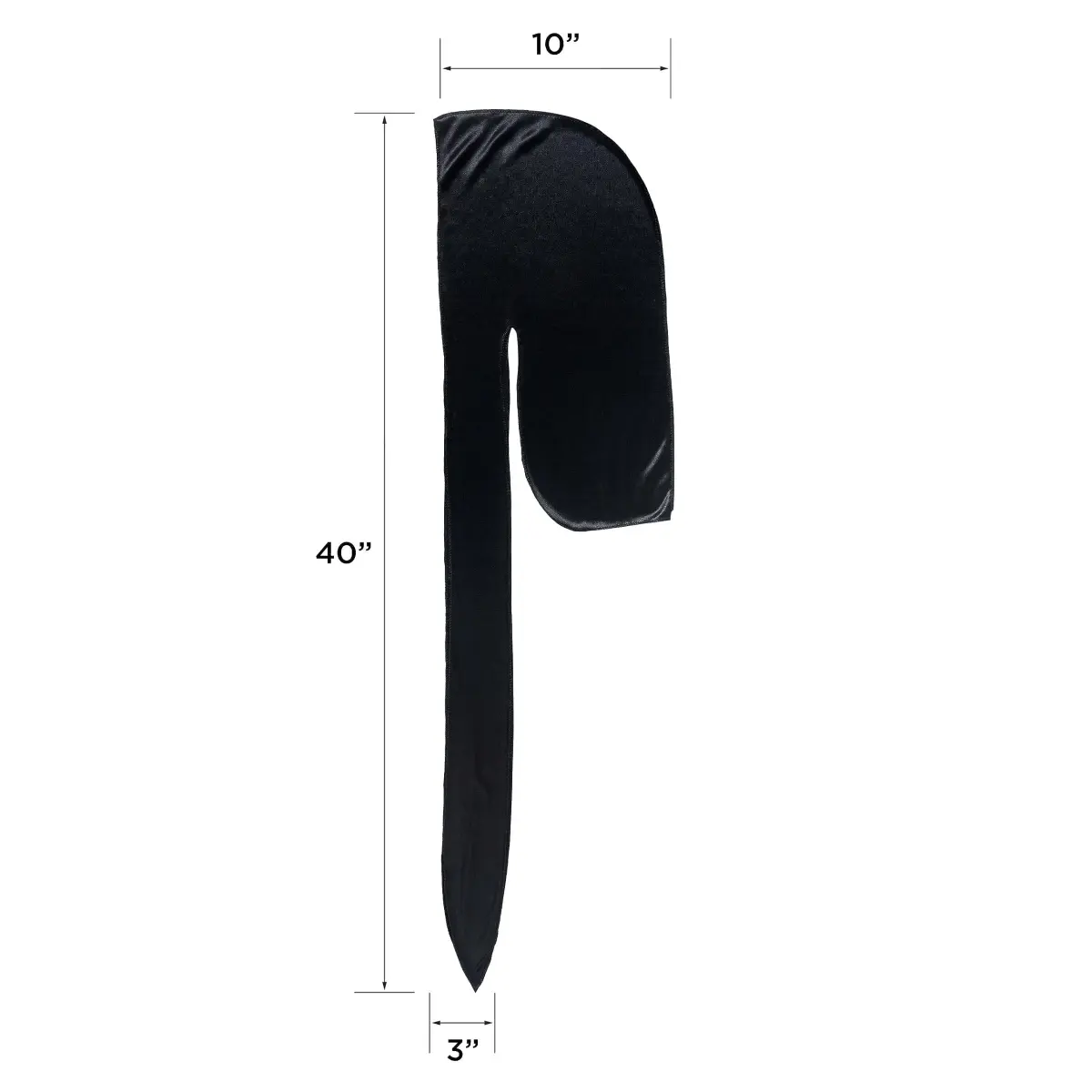 KISS COLORS & CARE Power Wave Silky Satin Durag - Black, Pack of 2 | Ultra-Compression for 360° Waves - view 7