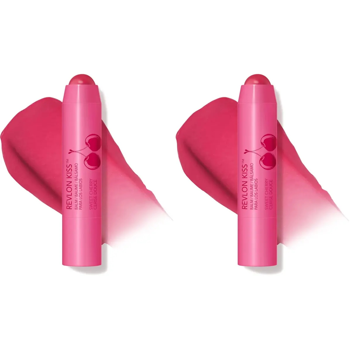 Revlon Kiss Tinted Lip Balm 030 Sweet Cherry - Pack of 2 | SPF 20 Hydration with Natural Fruit Oils - main product image