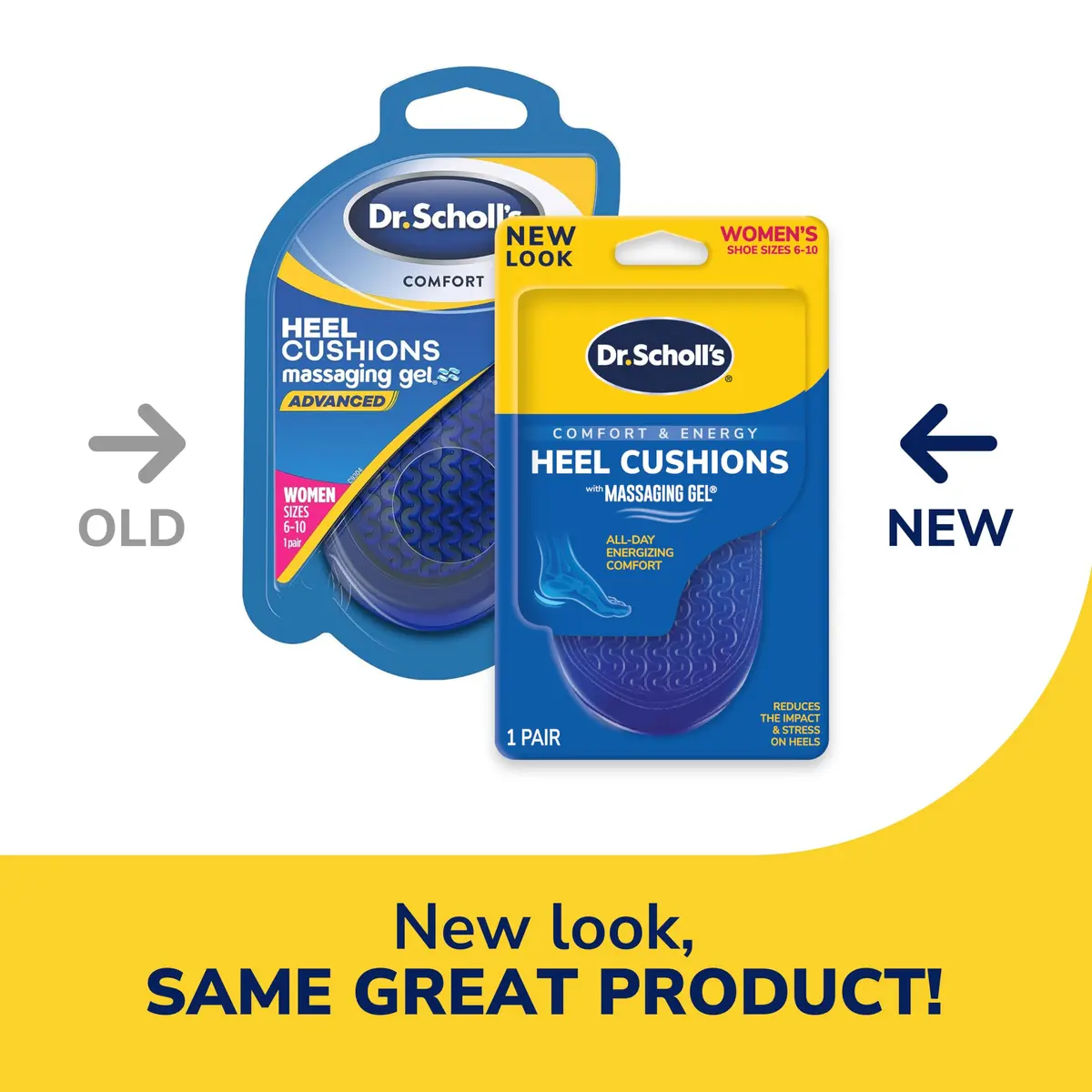 Dr. Scholl's Massaging Gel Heel Cushions for Women (Sizes 6-10) | All-Day Shock Absorption & Cushioning (2-Pack) - view 2