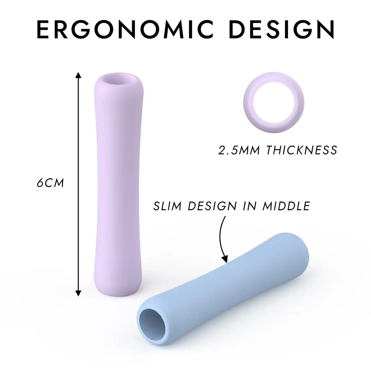 FAFALITHIC 4 Pack Silicone Grip for Apple Pencil 1st Gen, Pro, 2nd Gen, USB-C | White/Purple/Pink/Blue - view 4