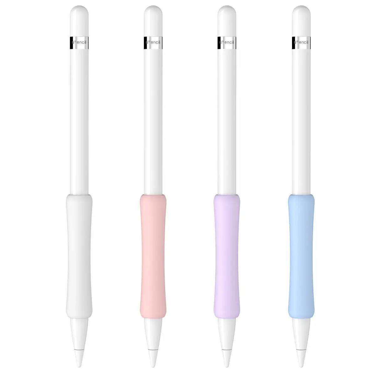 FAFALITHIC 4 Pack Silicone Grip for Apple Pencil 1st Gen, Pro, 2nd Gen, USB-C | White/Purple/Pink/Blue - view 7