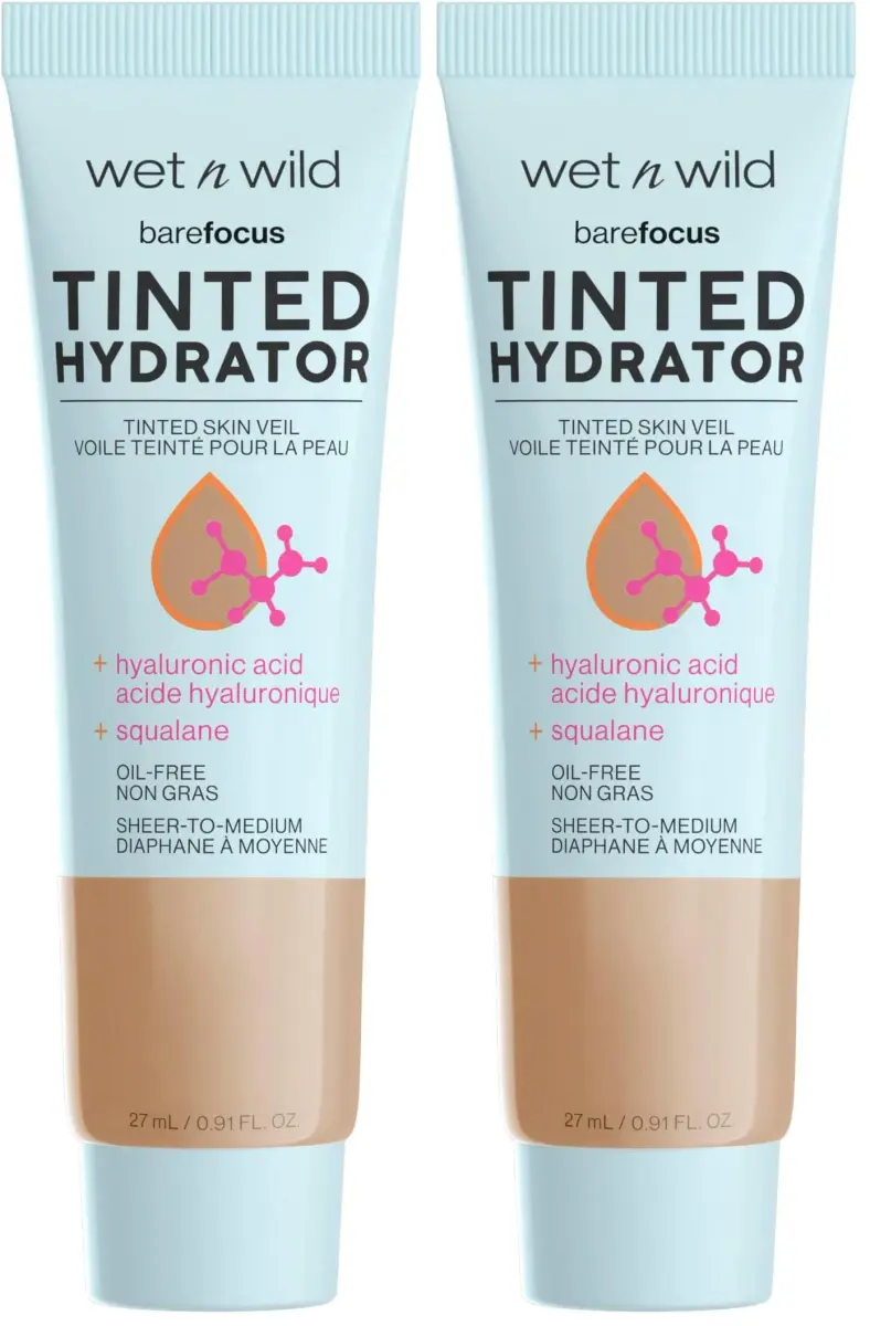 wet n wild Bare Focus Tinted Hydrator Skin Veil Medium Tan 1.82 fl oz (54 g) | Buildable Coverage for Normal, Dry, Combo Skin - main product image