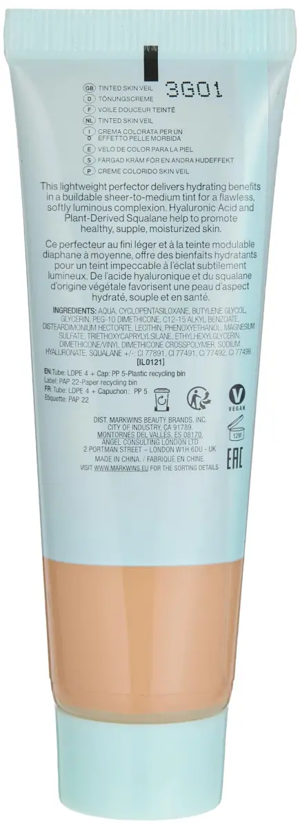 wet n wild Bare Focus Tinted Hydrator Skin Veil Medium Tan 1.82 fl oz (54 g) | Buildable Coverage for Normal, Dry, Combo Skin - view 2