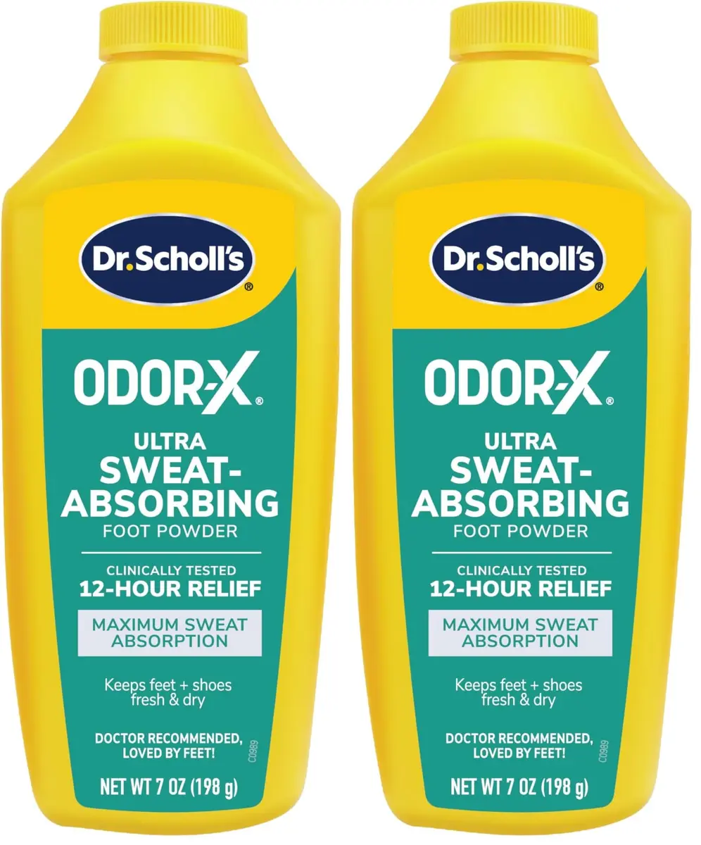 Dr. Scholl's Ultra Sweat Absorbing Foot Powder 400ml (14 oz) | Clinically Tested 12-Hour Relief - main product image
