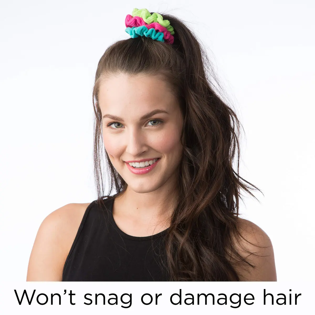 Goody Hair Scrunchie 8 Count Assorted Rainbow | Ouchless, All Hair Types, For Women & Men - view 5