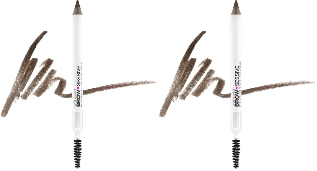 wet n wild Brow Pencil, Medium Brown | Ultra-Precise Dual-Ended Spoolie | 2 Pencils | Buildable Formula - main product image