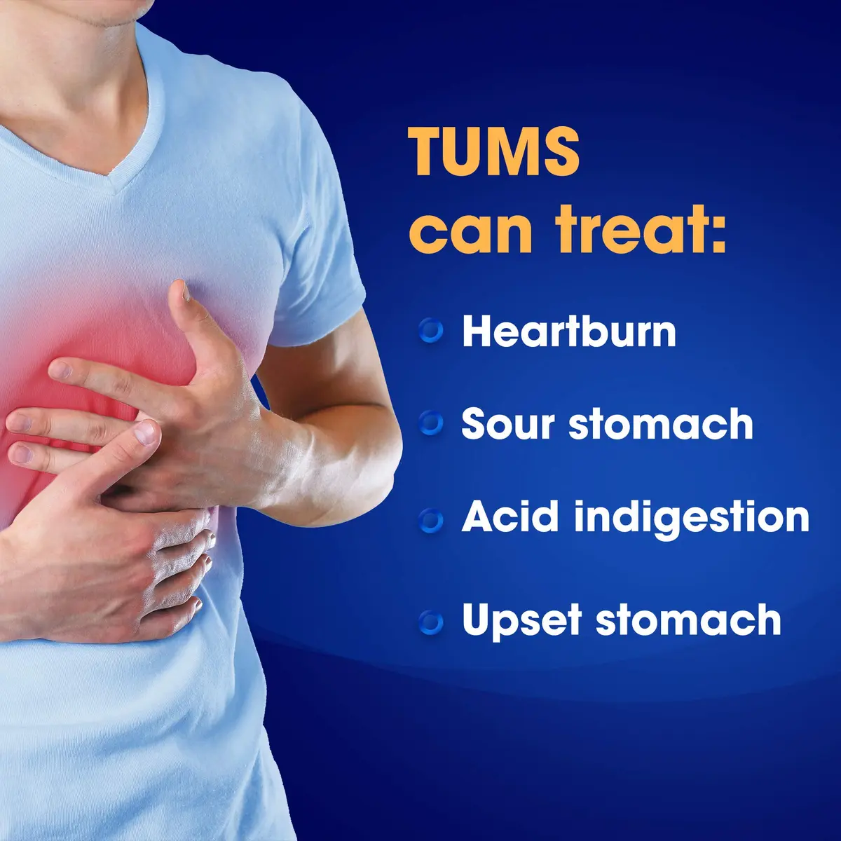 TUMS Ultra Strength Chewable Antacid Tablets for Heartburn Relief, Peppermint, 72 Count (Pack of 2) | Fast Heartburn Relief in Seconds - view 5