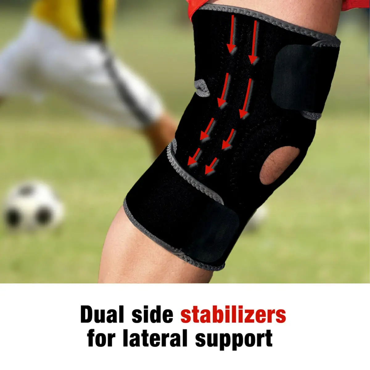 ACE Brand Adjustable Knee Brace with Side Stabilizers & Compression, Pack of 2 | FDA Approved Orthopedic Brace for Arthritis & Painful Joints - view 7