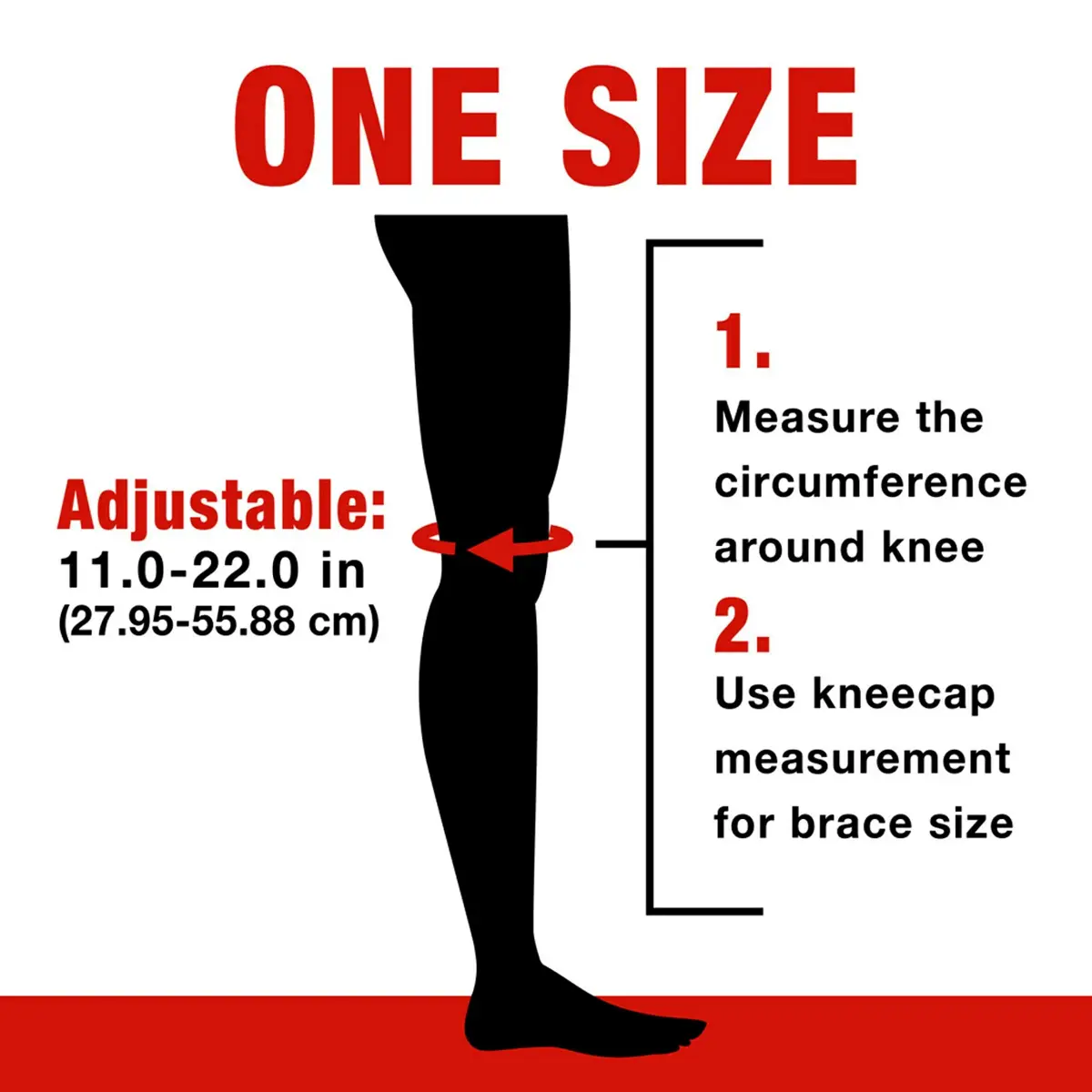 ACE Brand Adjustable Knee Brace with Side Stabilizers & Compression, Pack of 2 | FDA Approved Orthopedic Brace for Arthritis & Painful Joints - view 8