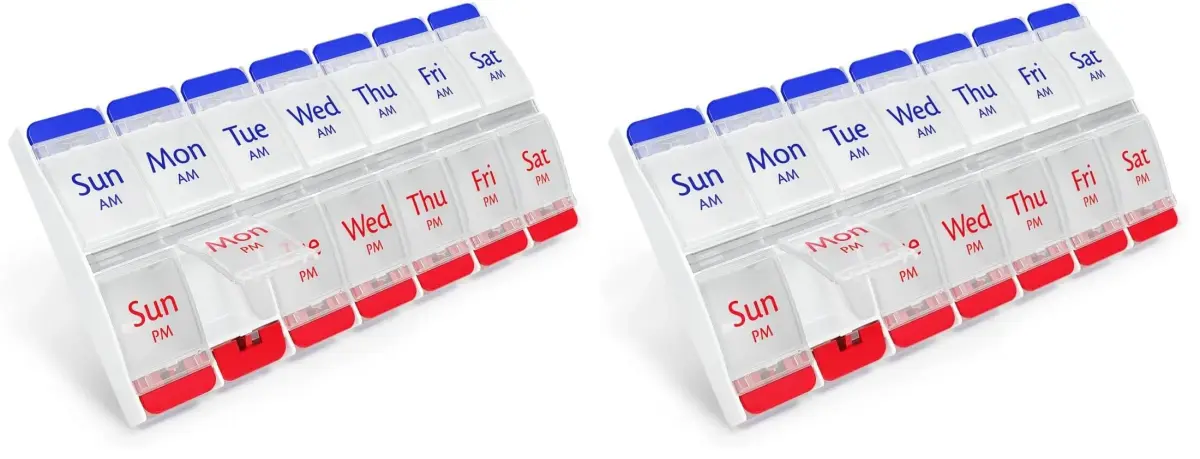 EZY DOSE 7-Day AM/PM Pill Organizer | Arthritis Foundation Ease-of-Use Commendation - main product image