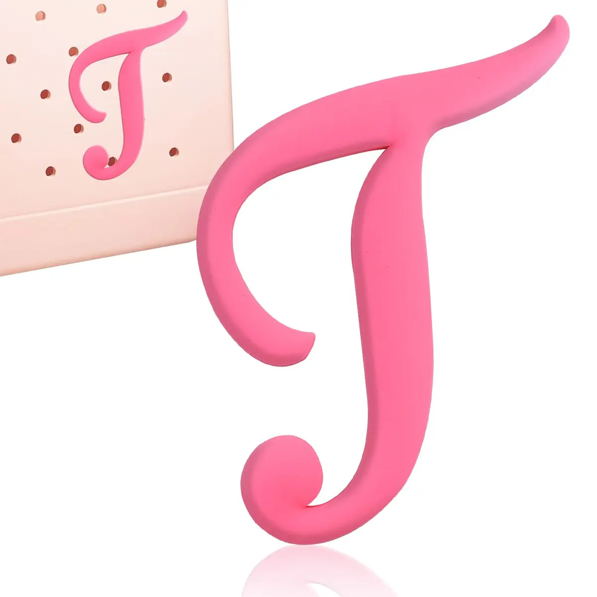 CTOHN Pink Letter Charm for Bogg Bag | Alphabet Insert Accessory (1 pc) - main product image