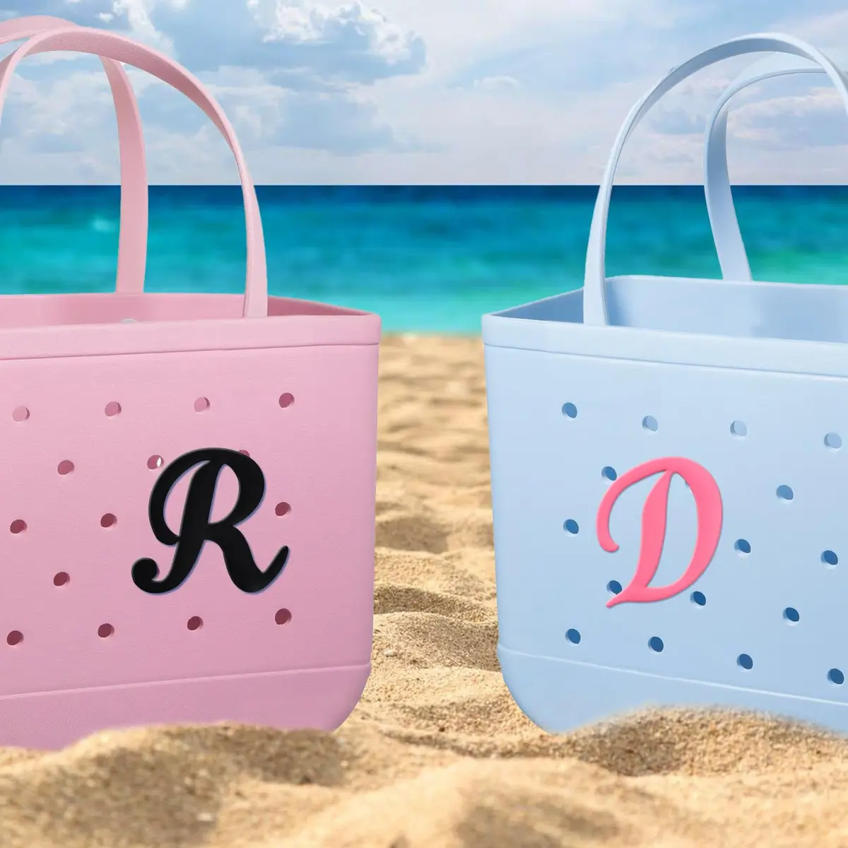 CTOHN Pink Letter Charm for Bogg Bag | Alphabet Insert Accessory (1 pc) - view 3