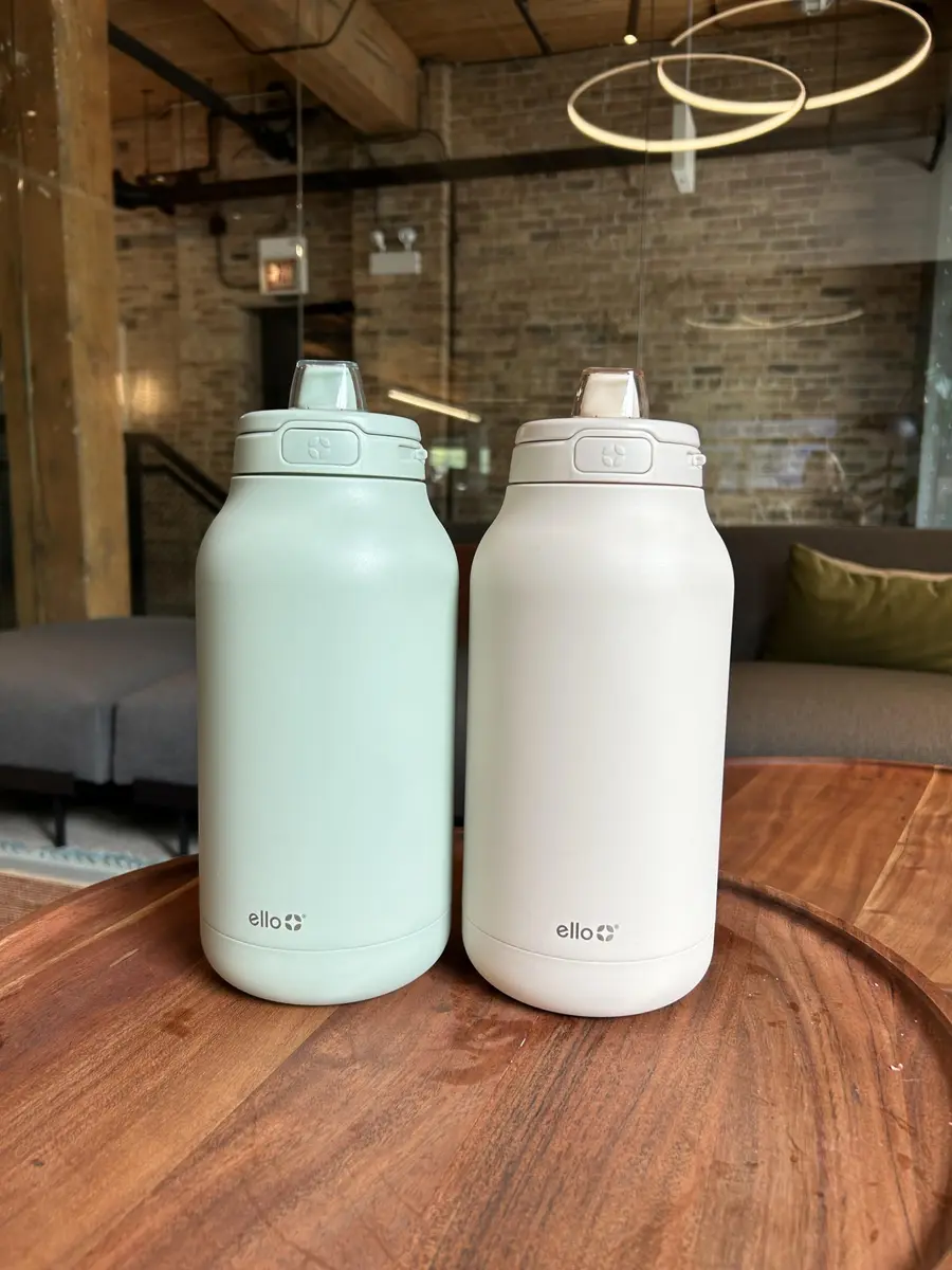 Ello Hydra 64oz Half Gallon Vacuum Insulated Stainless Steel Jug, Cream | Leak-Proof, 40+ Hour Cold Retention - view 2
