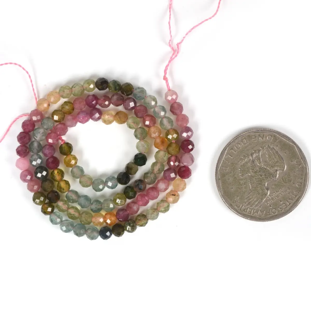 Justinstones 3mm Assorted Multicolor Tourmaline Faceted Gemstone Round Loose Beads Strand 15.5-16" | DIY Jewelry Making - view 3