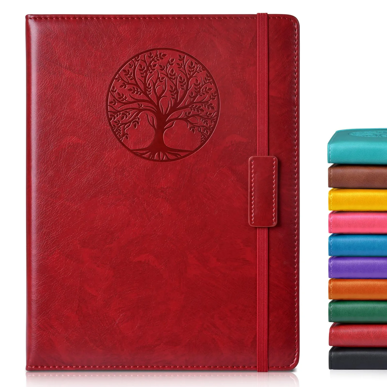 Biuwory Lined Journal Notebook B5 7.8"x10.2" | Vintage Leather-Look Cover, 256 Pages - main product image