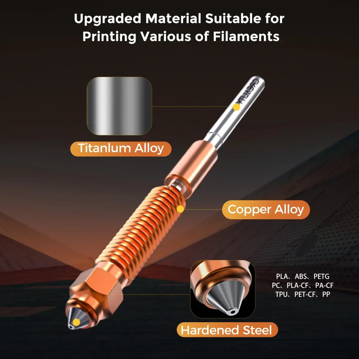 Comgrow Official Creality K1 SE Upgrade High Flow Hotend Kit | 300°C High Temp & 600mm/s Speed - view 6