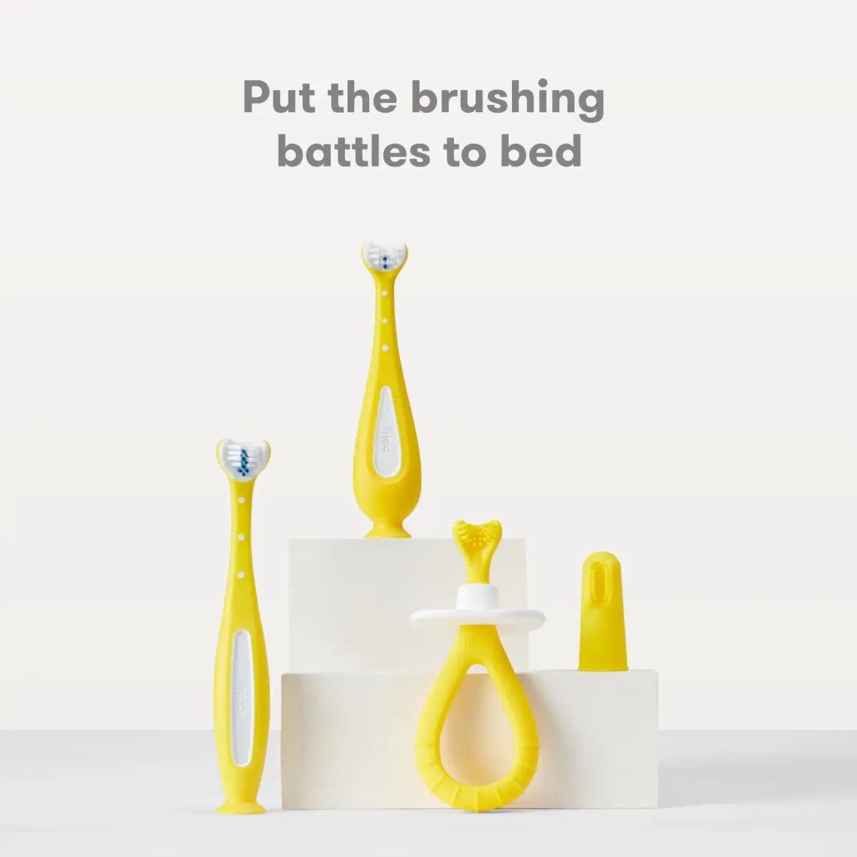 Frida Baby Training Toothbrush for Toddlers (Pack of 2) | Triple-Angle Bristles for Gentle Cleaning - view 6