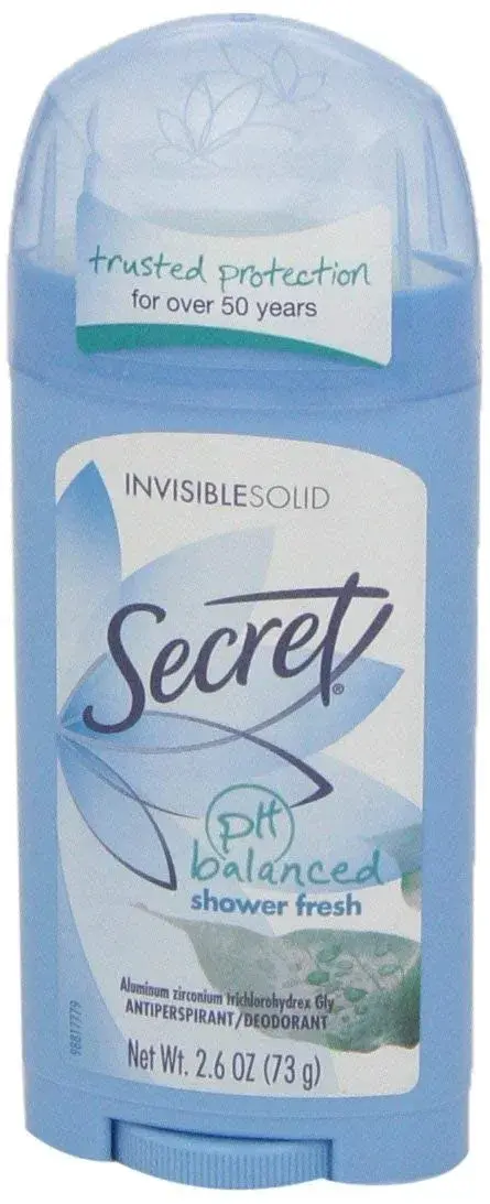 Secret Solid Antiperspirant Deodorant for Women, Shower Fresh Scent, Invisible, 5.2 oz (2 x 2.6 oz) | 24-Hour Sweat & Odor Protection - view 8