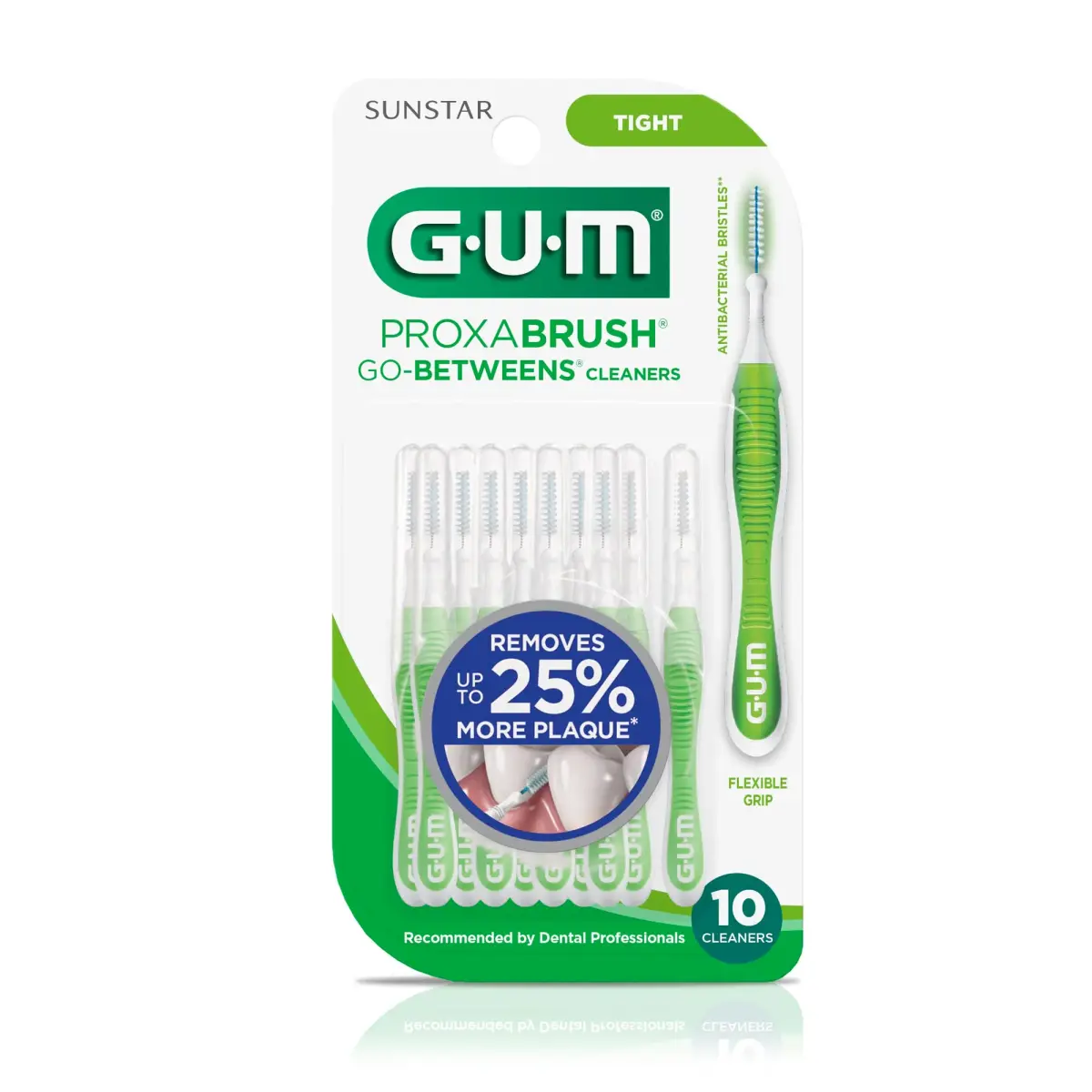 GUM Proxabrush Go-Betweens Tight Interdental Brushes 20 Count (Pack of 2) | Clinically Designed for Tight Spaces & Dental Devices - view 9