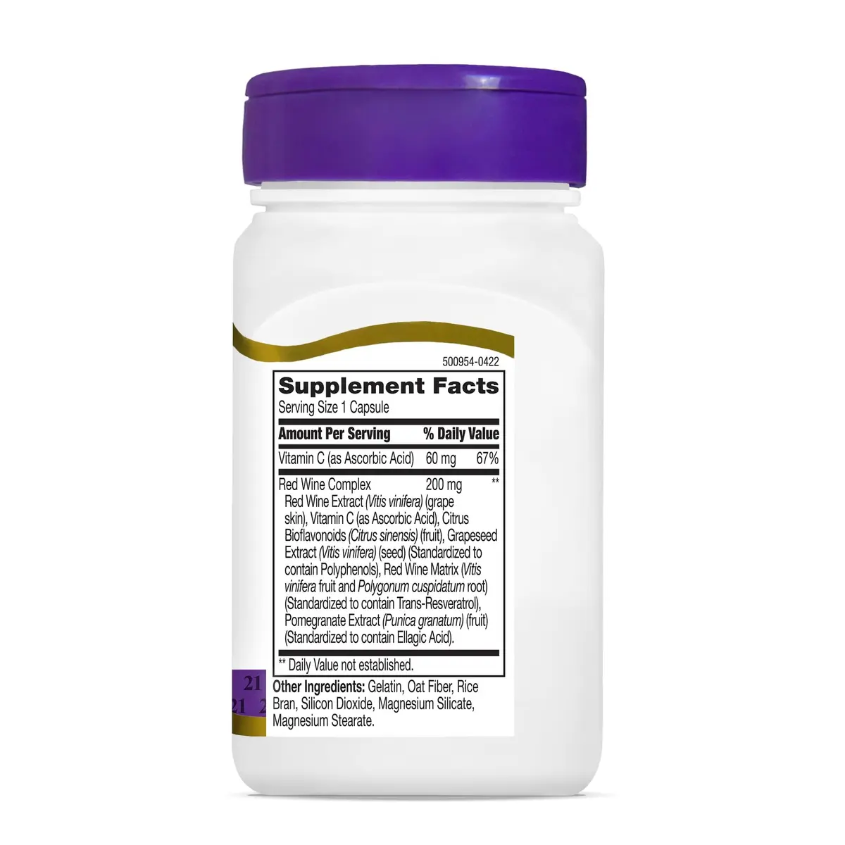 21st Century Resveratrol Red Wine Extract Capsules | Antioxidant Support for Cellular Wellness (70-120 chars) - view 5