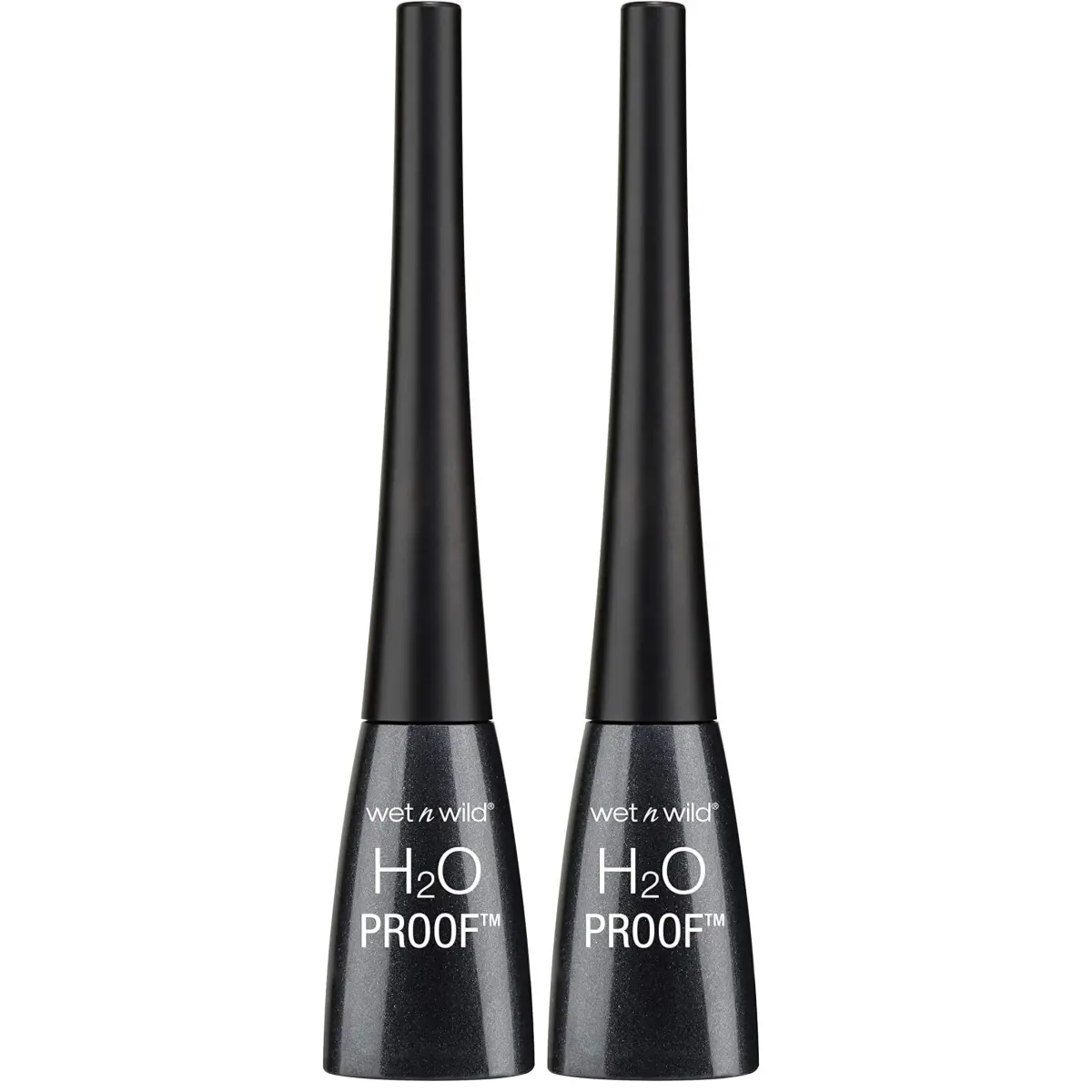 wet n wild Liquid Eyeliner H2O Proof Black 10ml (0.34 Fl Oz) | Waterproof & Smudge-Proof - main product image