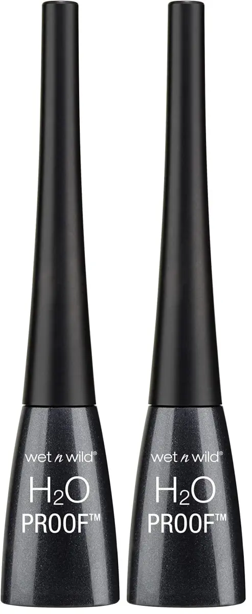 wet n wild Liquid Eyeliner H2O Proof Black 10ml (0.34 Fl Oz) | Waterproof & Smudge-Proof - main product image