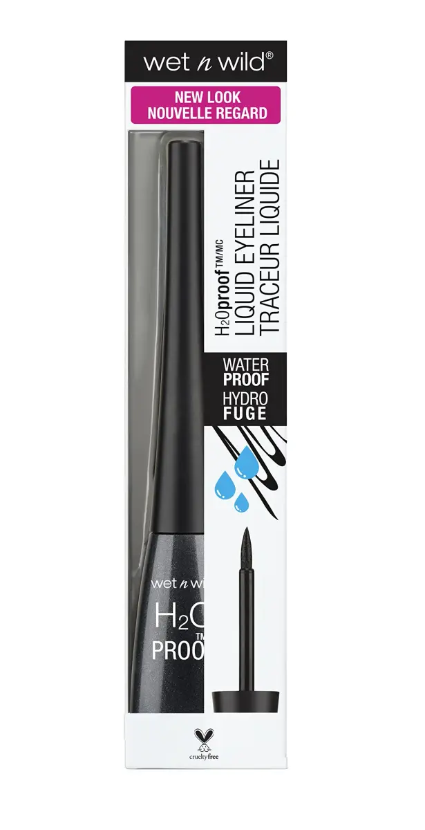wet n wild Liquid Eyeliner H2O Proof Black 10ml (0.34 Fl Oz) | Waterproof & Smudge-Proof - view 3