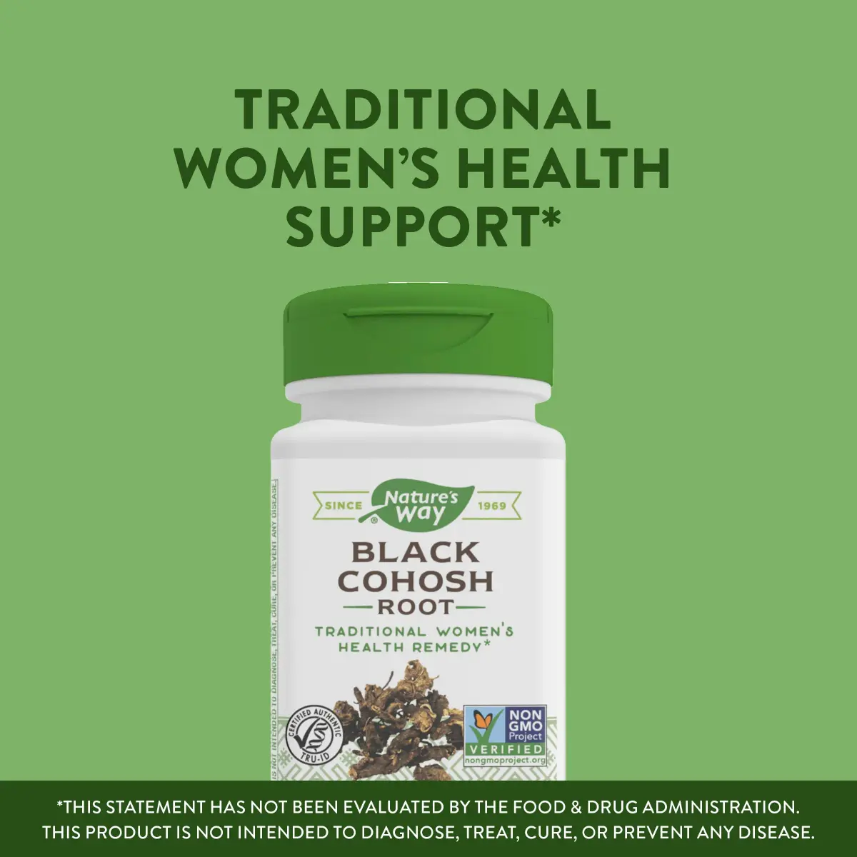 Nature's Way Black Cohosh Root Herbal Supplement 540 mg Vegan Capsules (200 Count) | Traditional Women's Health Support - view 3