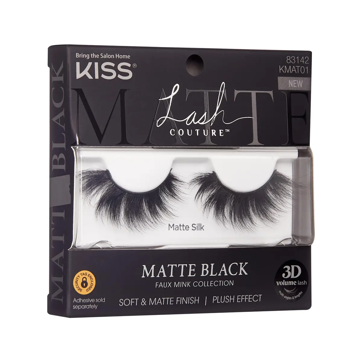 KISS Lash Couture Faux Mink 3D Matte False Eyelashes, Matte Silk, Pack of 2 | Lightweight, Reusable Strip Lashes - view 2