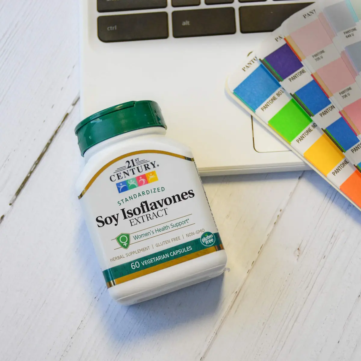 21st Century Soy Isoflavones Veg Capsules 120 Count (60 Count x 2) | Supports Menopausal Women, Heart & Bone Health - view 4