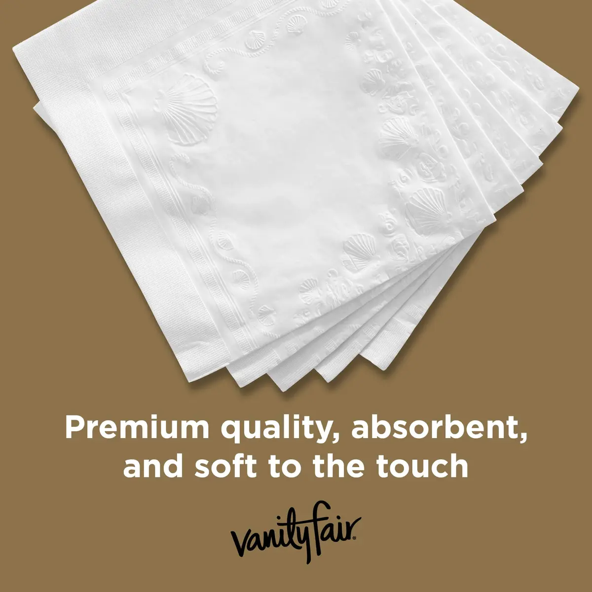 Vanity Fair Entertain Paper Napkins 160 Count | Elegant 3-Ply Disposable Napkins for Events - view 4