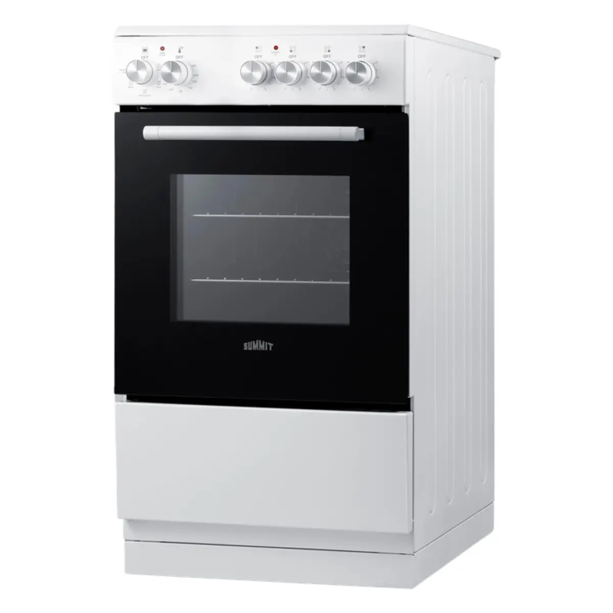 Summit 20” Electric Range, 1.87 cu.ft. ADA Compliant, White | Compact European-Made Kitchen Appliance - view 2