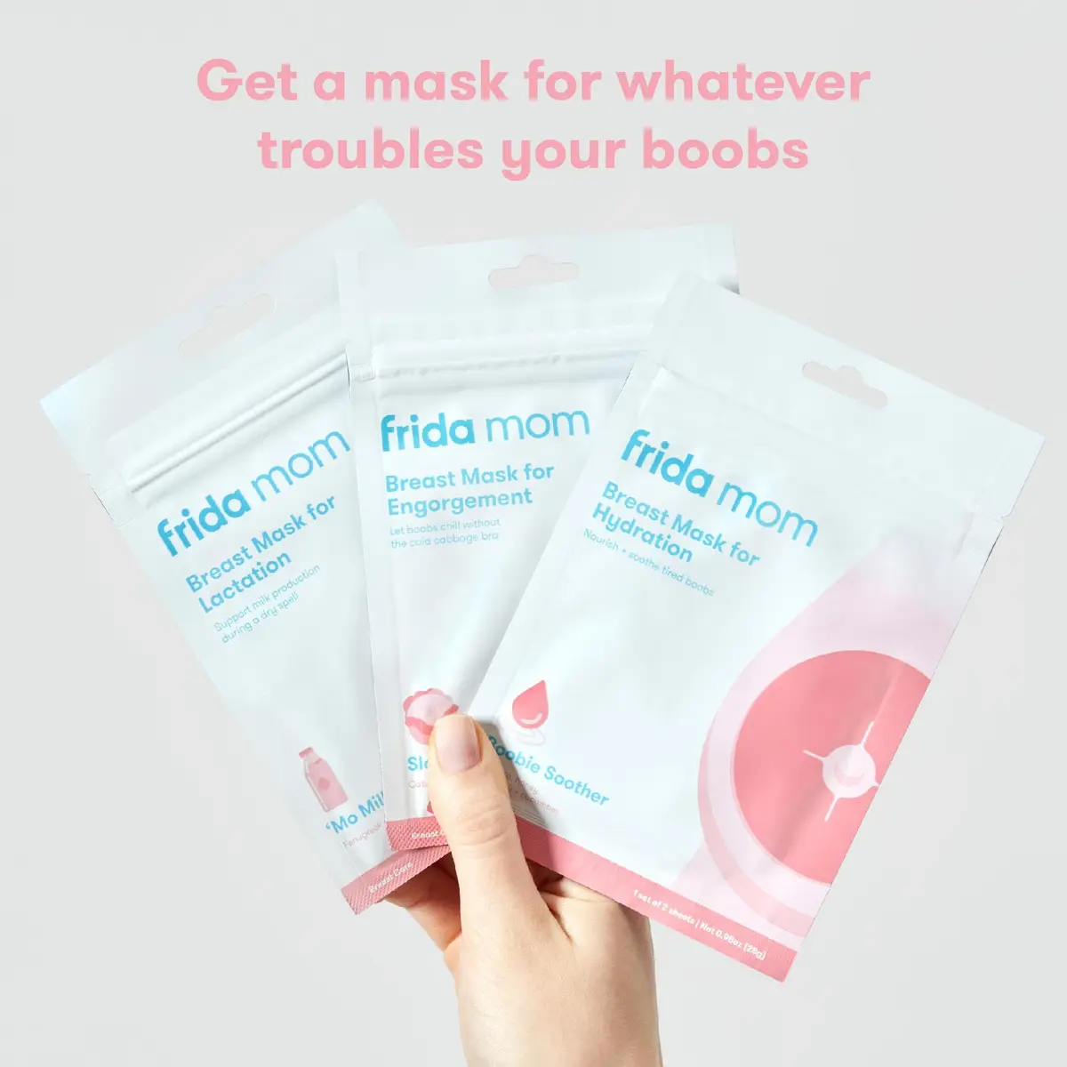 Frida Mom Hydration Packets for Breasts, 8 Sheet Masks | Soothe & Nourish Nipples with Aloe Vera, Honey, Tea Tree Oil, & Cucumber - view 5