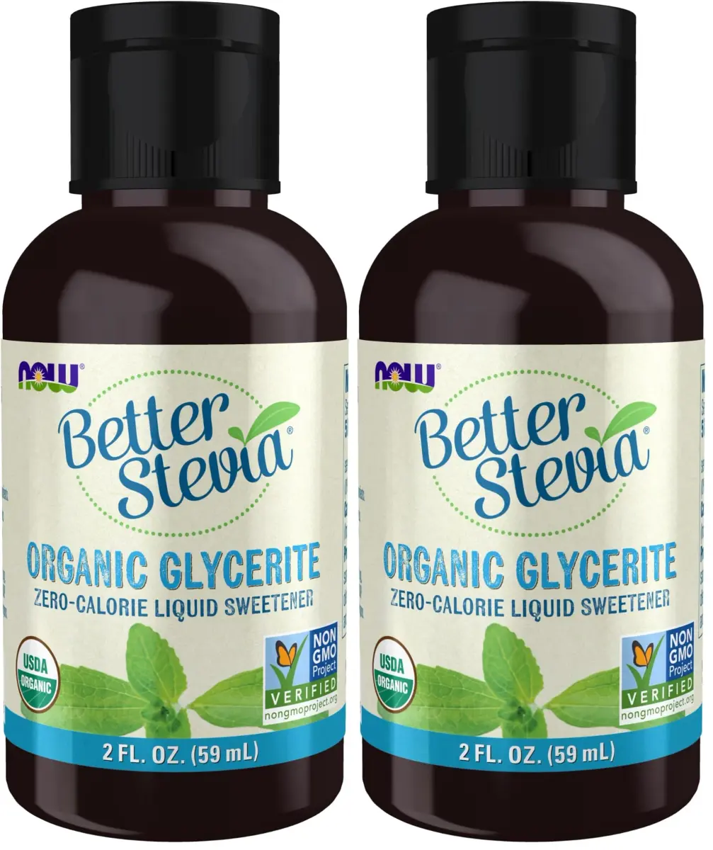 NOW Foods Better Stevia Liquid Glycerite Zero-Calorie Sweetener 118ml (4 Fl Oz) | Certified Non-GMO Low Glycemic - main product image