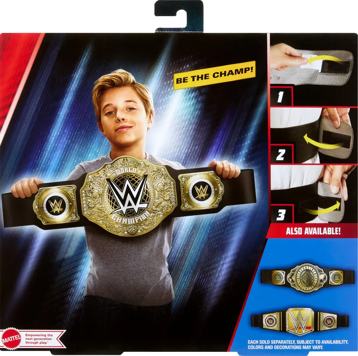 Mattel WWE World Heavyweight Championship Role Play Title Belt for Kids | 1 Size - view 6