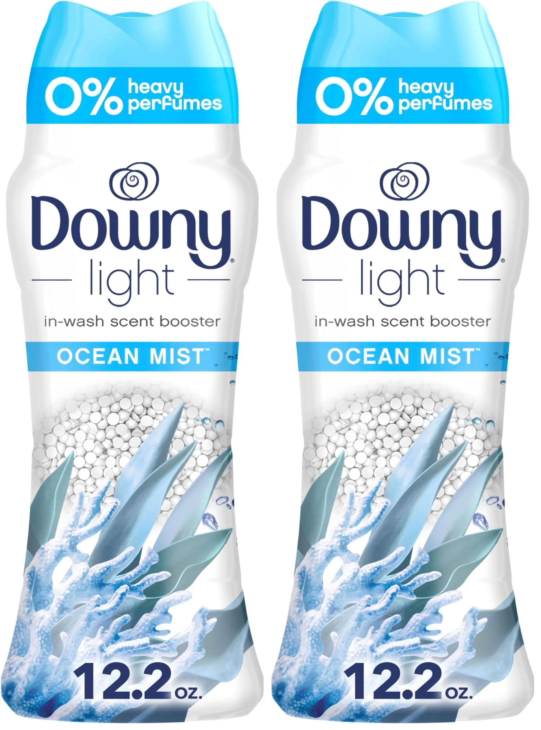 Downy Light Laundry Scent Booster Beads Ocean Mist (24.4 oz Total) | Long-Lasting Freshness Without Heavy Perfumes - main product image