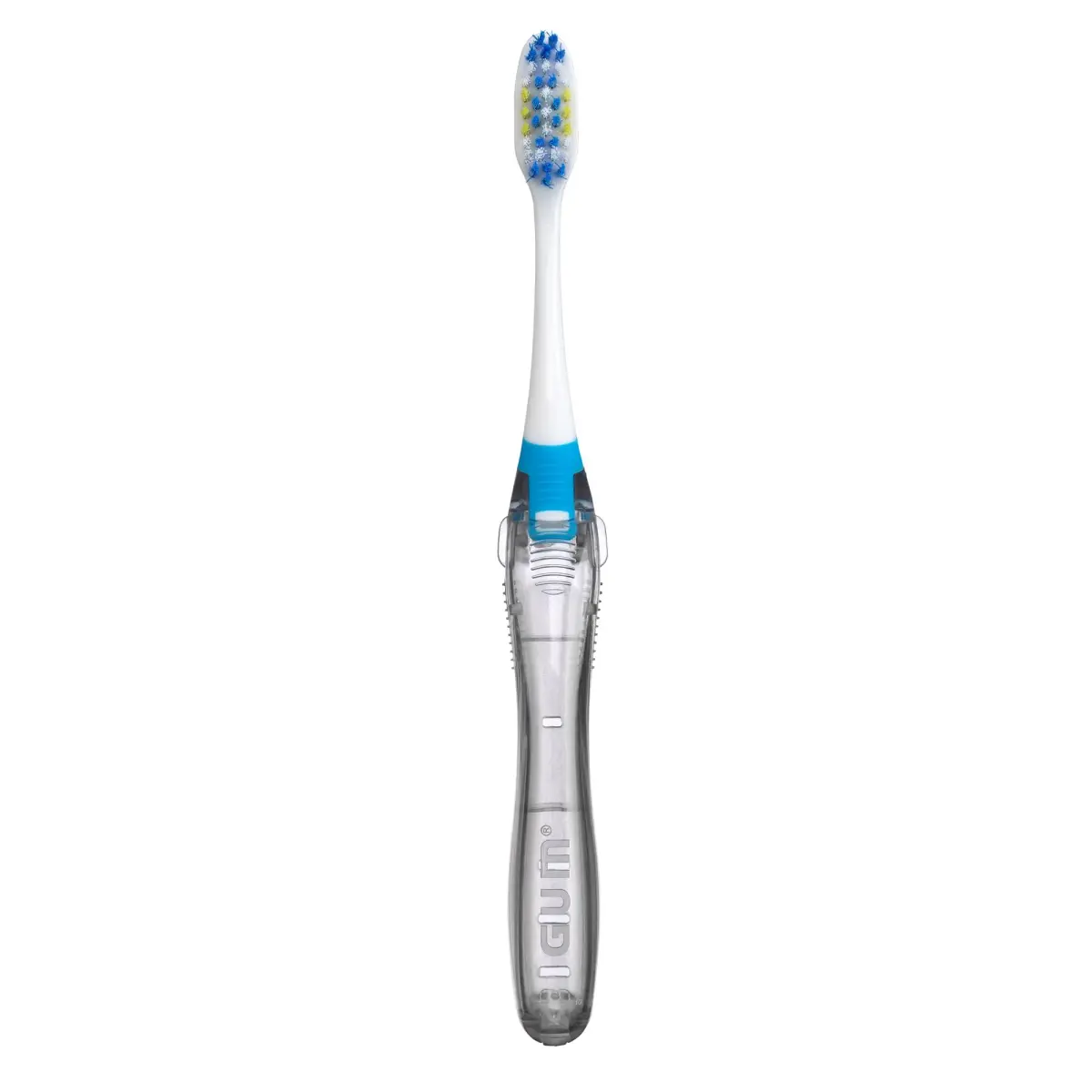 GUM Folding Travel Toothbrush 2ct (Pack of 2) | Compact Head + Tongue Cleaner, Soft Bristles - view 2