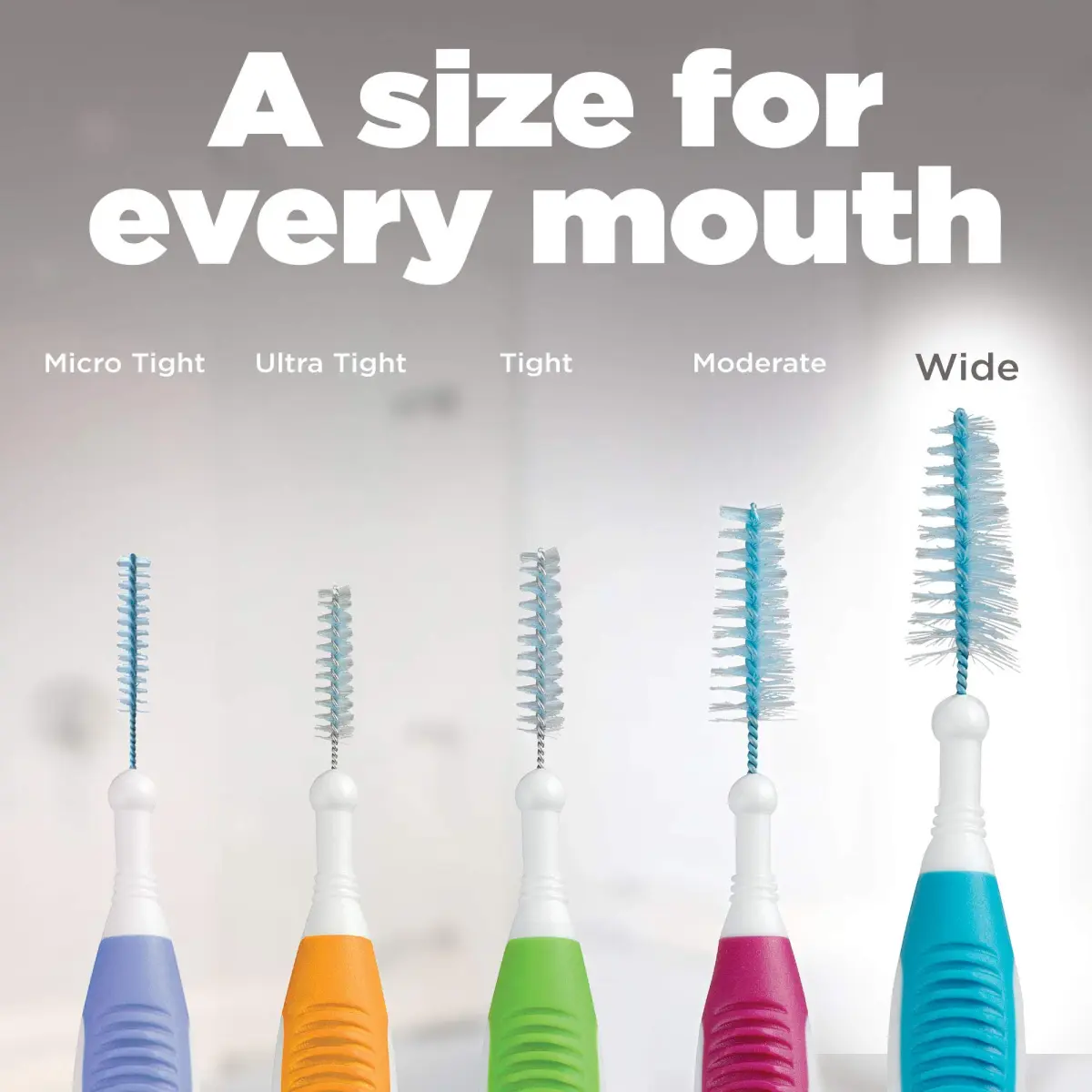 GUM Proxabrush Go-Betweens Wide Interdental Brushes, 20 Count (Pack of 2) | Clinically Designed for Plaque Removal - view 8