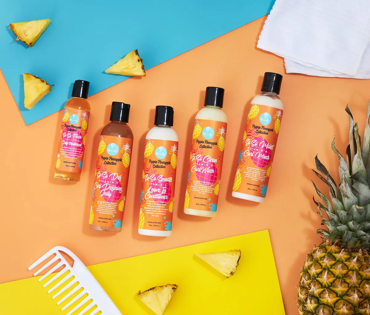 Curls Poppin Pineapple Vitamin C Hair Mask 8oz (2 Pack) | Thickens & Moisturizes Curly Hair - view 6