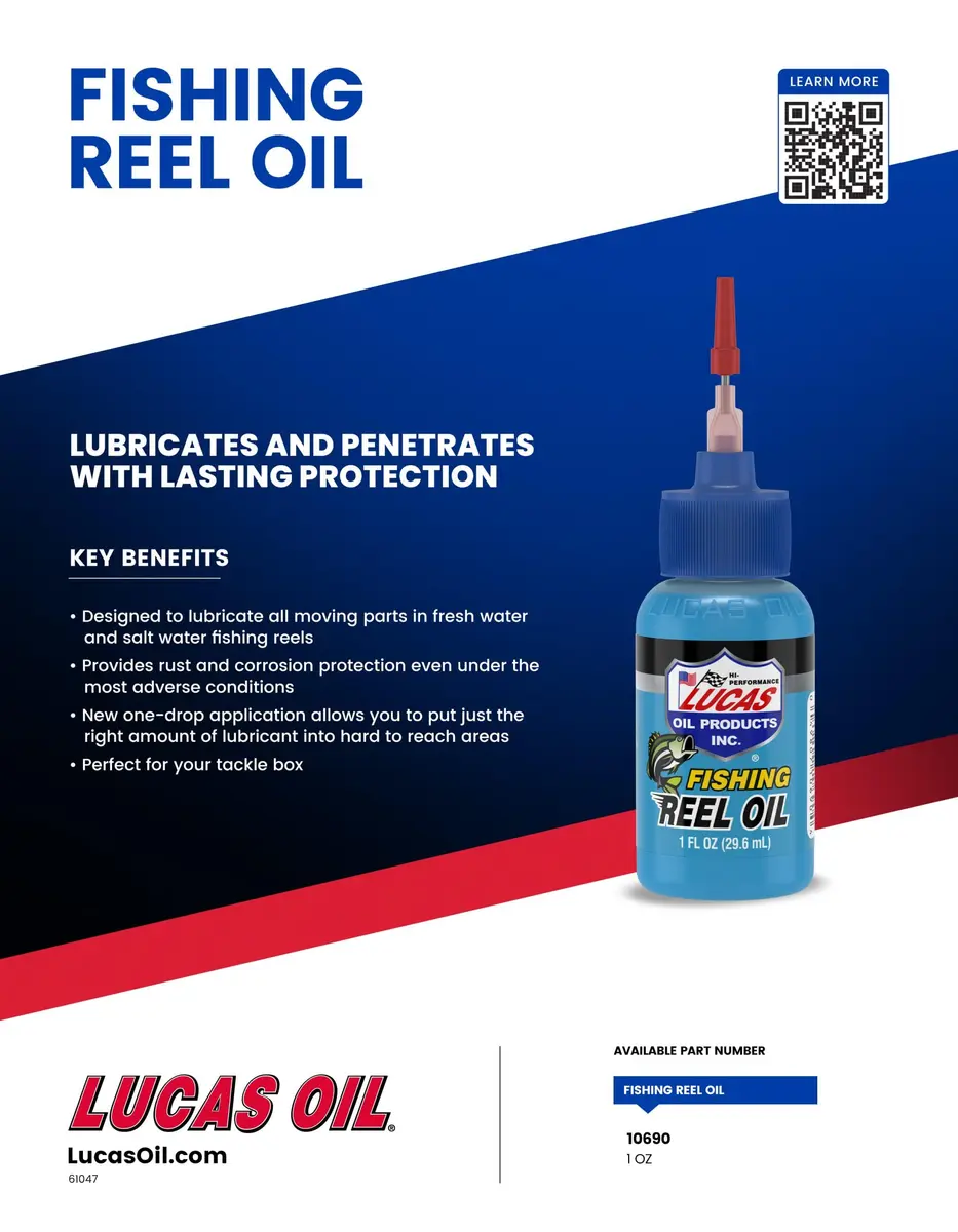 Lucas Oil Fishing Reel Oil - 20 x 1 Fl Oz Bottles | Lubricates & Protects Reels - view 5