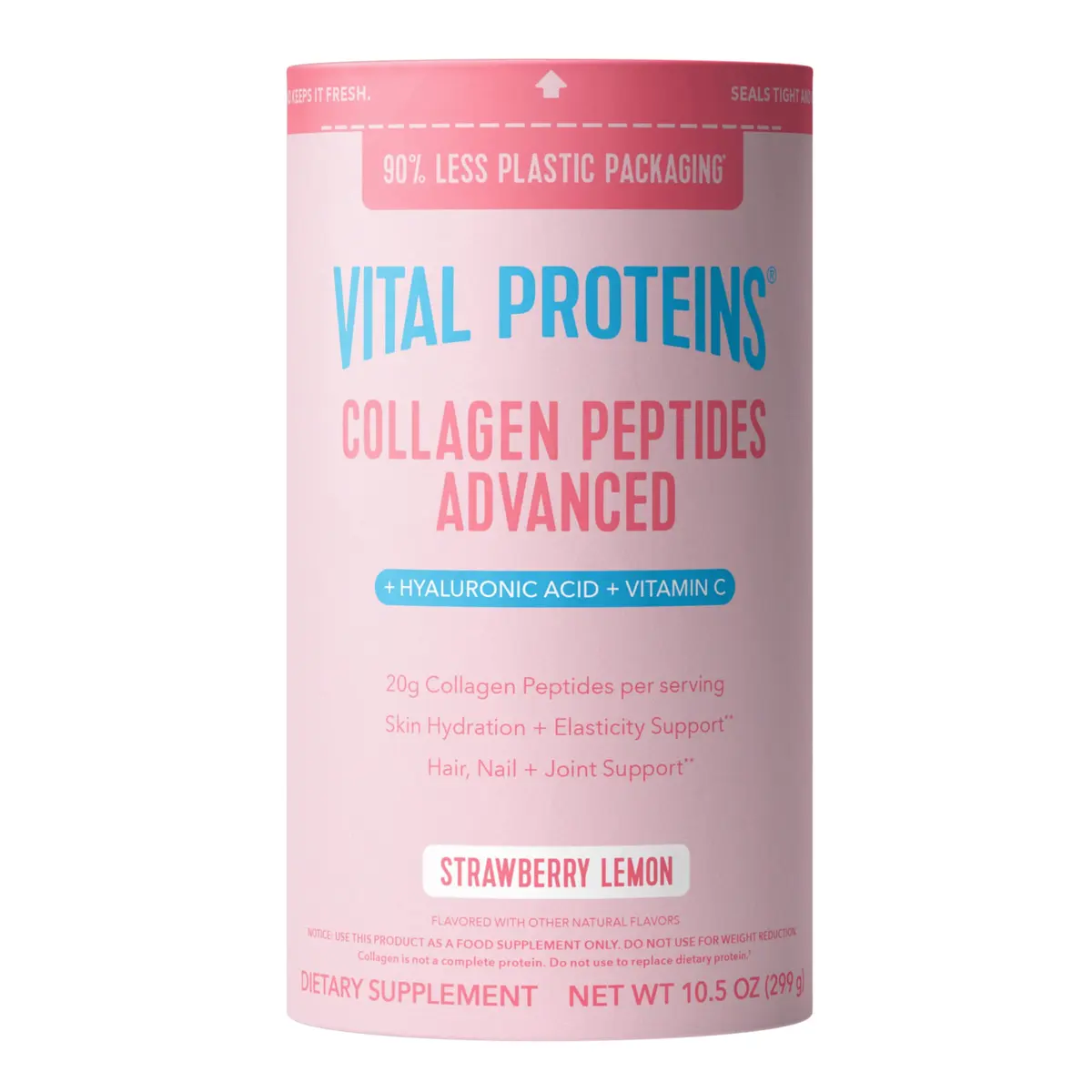 Vital Proteins Collagen Peptides Advanced, Strawberry Lemon | 13 Servings | Supports Skin & Joints - main product image
