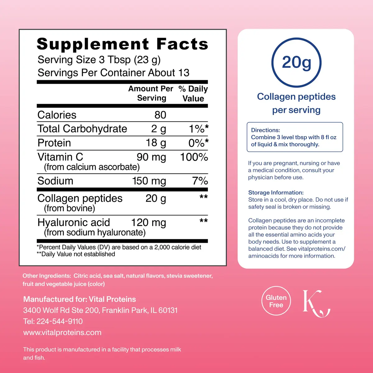 Vital Proteins Collagen Peptides Advanced, Strawberry Lemon | 13 Servings | Supports Skin & Joints - view 3