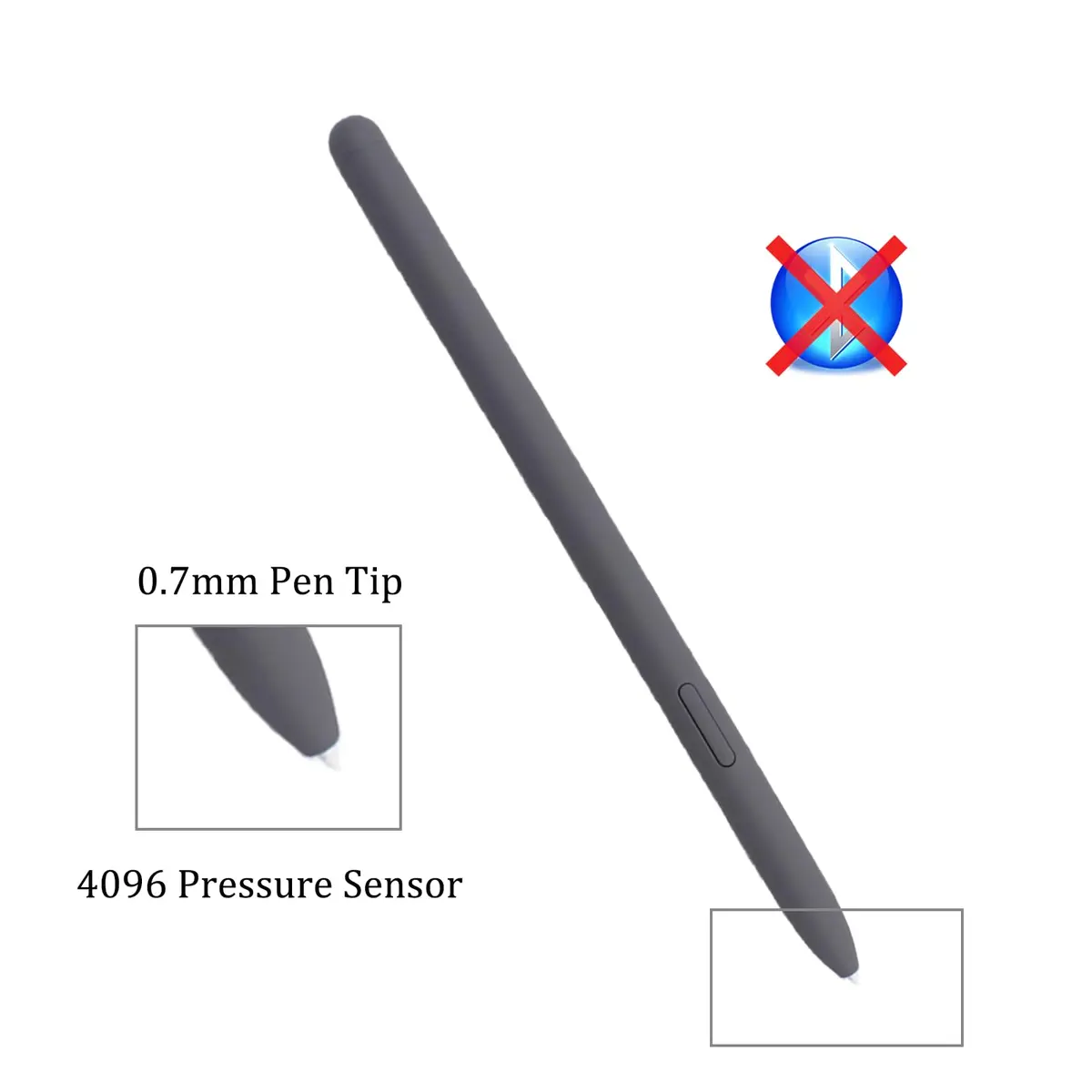 Mingxiong Gray 2Pcs Input Pen for Samsung Galaxy Tab S9 FE | Precise Stylus with Pressure Sensitivity - view 3