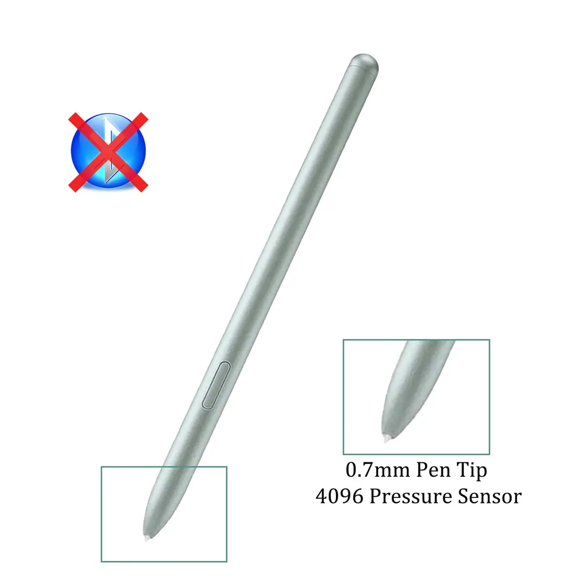 Mingxiong 2Pcs Input Pen for Samsung Galaxy Tab S9 FE | Pressure Sensitive, Green - view 3