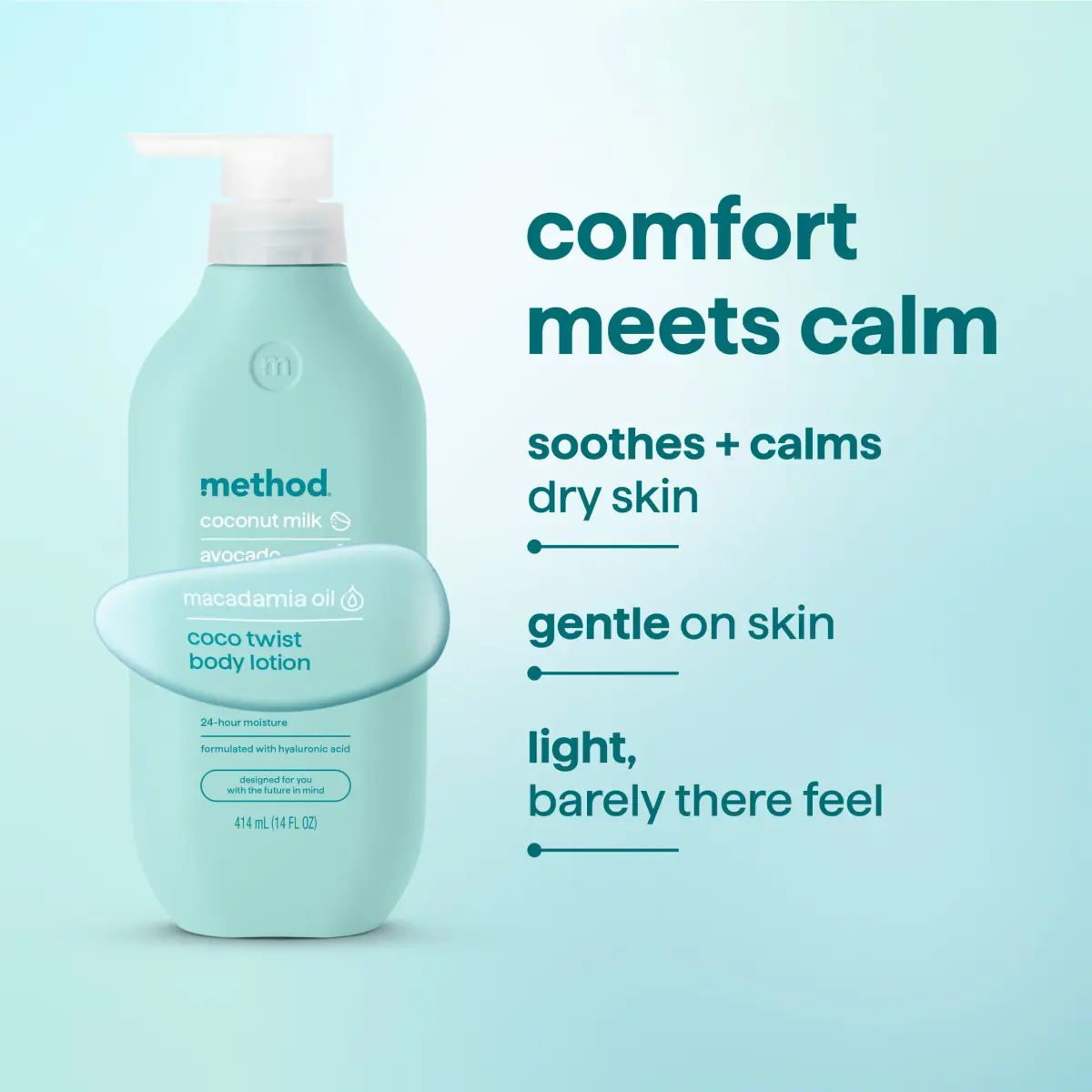 method Coco Twist Body Lotion 414ml (14 fl oz) | 24hr Moisture with Shea Butter & Hyaluronic Acid - view 6
