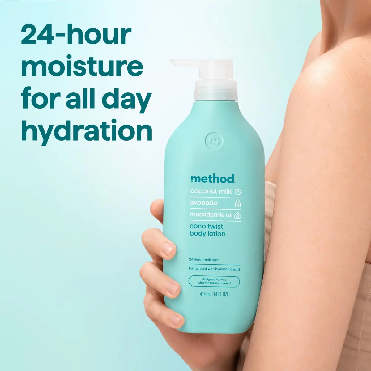 method Coco Twist Body Lotion 414ml (14 fl oz) | 24hr Moisture with Shea Butter & Hyaluronic Acid - view 2